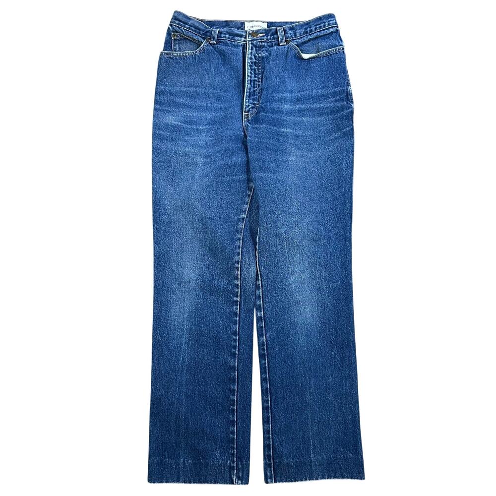 Vintage 90s Calvin Klein High Rise Jeans Womens 30x28 Mom Blue Denim USA Made